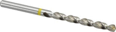 Accupro - #8 130° Vanadium High Speed Steel Jobber Drill - Bright Finish, Right Hand Cut, Spiral Flute, Straight Shank, 86mm OAL, Split Point - Industrial Tool & Supply