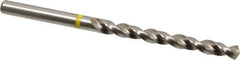 Accupro - 7/32" 130° Vanadium High Speed Steel Jobber Drill - Bright Finish, Right Hand Cut, Spiral Flute, Straight Shank, 93mm OAL, Split Point - Industrial Tool & Supply