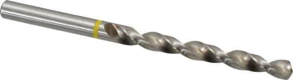 Accupro - 17/64" 130° Vanadium High Speed Steel Jobber Drill - Bright Finish, Right Hand Cut, Spiral Flute, Straight Shank, 109mm OAL, Split Point - Industrial Tool & Supply