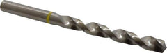 Accupro - 21/64" 130° Vanadium High Speed Steel Jobber Drill - Bright Finish, Right Hand Cut, Spiral Flute, Straight Shank, 117mm OAL, Split Point - Industrial Tool & Supply