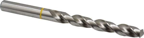 Accupro - 12mm 130° Vanadium High Speed Steel Jobber Drill - Bright Finish, Right Hand Cut, Spiral Flute, Straight Shank, 151mm OAL, Split Point - Industrial Tool & Supply