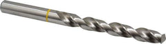 Accupro - 12mm 130° Vanadium High Speed Steel Jobber Drill - Bright Finish, Right Hand Cut, Spiral Flute, Straight Shank, 151mm OAL, Split Point - Industrial Tool & Supply