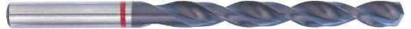 Accupro - #17 135° Cobalt Jobber Drill - TiAlN Finish, Right Hand Cut, Spiral Flute, Straight Shank, 80mm OAL, UX Point - Industrial Tool & Supply