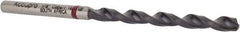 Accupro - 1/8" 135° Cobalt Jobber Drill - TiAlN Finish, Right Hand Cut, Spiral Flute, Straight Shank, 65mm OAL, UX Point - Industrial Tool & Supply