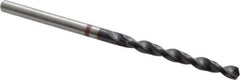 Accupro - 3.3mm 135° Cobalt Jobber Drill - TiAlN Finish, Right Hand Cut, Spiral Flute, Straight Shank, 65mm OAL, UX Point - Industrial Tool & Supply