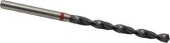 Accupro - #24 135° Cobalt Jobber Drill - TiAlN Finish, Right Hand Cut, Spiral Flute, Straight Shank, 75mm OAL, UX Point - Industrial Tool & Supply