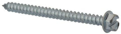 Value Collection - #14 Hex Washer Head Slotted Sheet Metal Screw - Steel, 3" Length Under Head, Grade 2 - Industrial Tool & Supply
