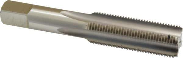 Hertel - 3/4-16 UNF 3B 4 Flute Bright Finish High Speed Steel Straight Flute Standard Hand Tap - Bottoming, Right Hand Thread, 4-1/4" OAL, H3 Limit - Exact Industrial Supply
