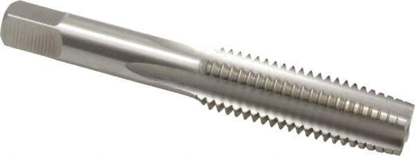 Hertel - M14x2.00 Metric Coarse 6H 4 Flute Bright Finish High Speed Steel Straight Flute Standard Hand Tap - Taper, Right Hand Thread, 3-19/32" OAL, D7 Limit - Exact Industrial Supply