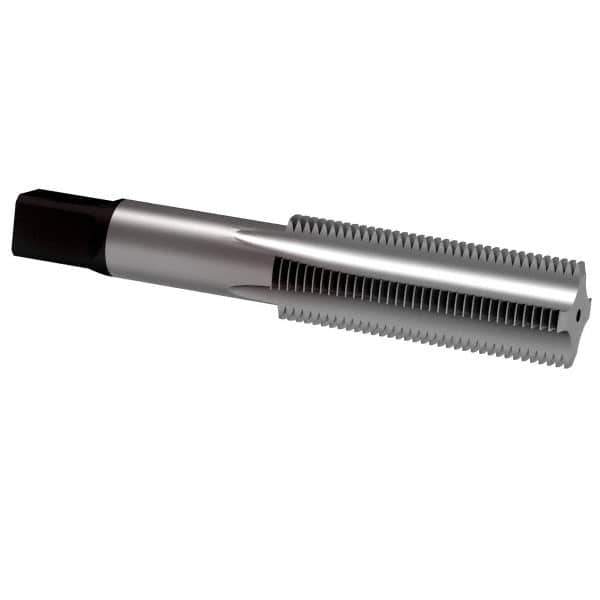 Hertel - M16x2.00 Metric Coarse 6H 4 Flute Bright Finish High Speed Steel Straight Flute Standard Hand Tap - Taper, Right Hand Thread, 3-13/16" OAL, D7 Limit - Exact Industrial Supply