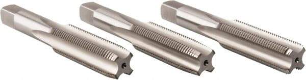 Hertel - 5/8-18 UNF, 4 Flute, Bottoming, Plug & Taper, Bright Finish, High Speed Steel Tap Set - 3-13/16" OAL, 2B/3B Class of Fit - Industrial Tool & Supply