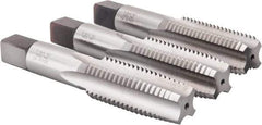 Hertel - 7/8-9 UNC, 4 Flute, Bottoming, Plug & Taper, Bright Finish, High Speed Steel Tap Set - 4-11/16" OAL, 2B/3B Class of Fit - Industrial Tool & Supply