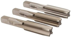 Hertel - 3/4-16 UNF, 4 Flute, Bottoming, Plug & Taper, Bright Finish, High Speed Steel Tap Set - 4-1/4" OAL, 2B/3B Class of Fit - Industrial Tool & Supply