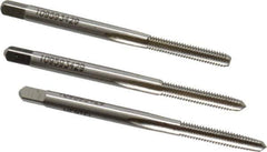 Hertel - #5-44 UNF, 3 Flute, Bottoming, Plug & Taper, Bright Finish, High Speed Steel Tap Set - 1-15/16" OAL, 2B/3B Class of Fit - Industrial Tool & Supply