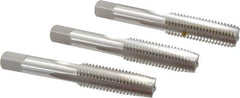 Hertel - M14x2.00 Metric Coarse, 4 Flute, Bottoming, Plug & Taper, Bright Finish, High Speed Steel Tap Set - 3-19/32" OAL, 6H Class of Fit - Industrial Tool & Supply