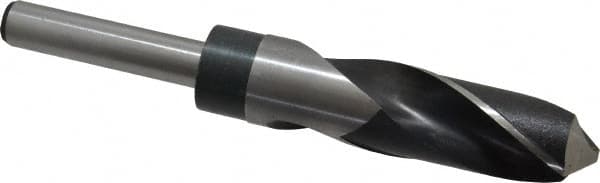 Hertel - 61/64" Drill, 118° Point, High Speed Steel Silver Deming & Reduced Shank Drill Bit - Industrial Tool & Supply