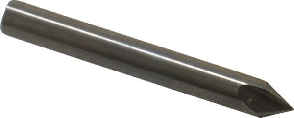 Hertel - 3/16" Head Diam, 3/16" Shank Diam, 3 Flute 60° Solid Carbide Countersink - Industrial Tool & Supply