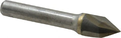 Hertel - 1/2" Head Diam, 3/8" Shank Diam, 3 Flute 60° Solid Carbide Countersink - Industrial Tool & Supply