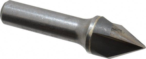 Hertel - 3/4" Head Diam, 1/2" Shank Diam, 3 Flute 60° Solid Carbide Countersink - Industrial Tool & Supply