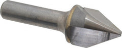 Hertel - 1" Head Diam, 1/2" Shank Diam, 3 Flute 60° Solid Carbide Countersink - Industrial Tool & Supply