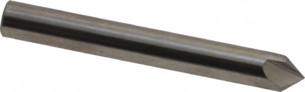 Hertel - 1/4" Head Diam, 1/4" Shank Diam, 3 Flute 82° Solid Carbide Countersink - Industrial Tool & Supply