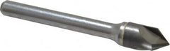 Hertel - 3/8" Head Diam, 1/4" Shank Diam, 3 Flute 82° Solid Carbide Countersink - Industrial Tool & Supply