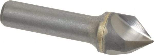 Hertel - 3/4" Head Diam, 1/2" Shank Diam, 3 Flute 82° Solid Carbide Countersink - Bright Finish, 2-3/4" OAL, Single End, Straight Shank, Right Hand Cut - Industrial Tool & Supply