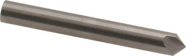 Hertel - 3/16" Head Diam, 3/16" Shank Diam, 3 Flute 90° Solid Carbide Countersink - Bright Finish, 1-1/2" OAL, Single End, Straight Shank, Right Hand Cut - Industrial Tool & Supply