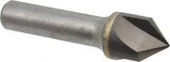 Hertel - 3/4" Head Diam, 1/2" Shank Diam, 3 Flute 90° Solid Carbide Countersink - Industrial Tool & Supply