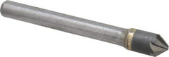 Hertel - 5/16" Head Diam, 1/4" Shank Diam, 6 Flute 82° Solid Carbide Countersink - Bright Finish, 2-1/2" OAL, Single End, Straight Shank, Right Hand Cut - Industrial Tool & Supply