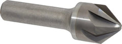 Hertel - 7/8" Head Diam, 1/2" Shank Diam, 6 Flute 82° Solid Carbide Countersink - Industrial Tool & Supply