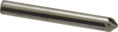 Hertel - 1/4" Head Diam, 1/4" Shank Diam, 6 Flute 90° Solid Carbide Countersink - Bright Finish, 2" OAL, Single End, Straight Shank, Right Hand Cut - Industrial Tool & Supply