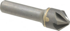 Hertel - 3/4" Head Diam, 1/2" Shank Diam, 6 Flute 90° Solid Carbide Countersink - Industrial Tool & Supply
