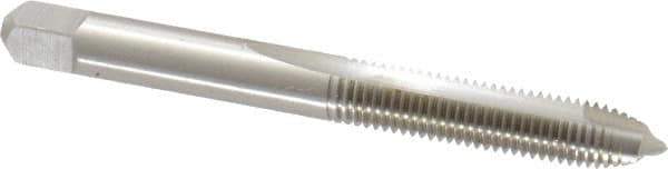 Hertel - 1/4-28 UNF, 2 Flute, Bright Finish, High Speed Steel Spiral Point Tap - Plug Chamfer, Right Hand Thread, 2-1/2" OAL - Exact Industrial Supply