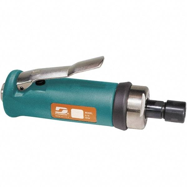 Dynabrade - 1/4" Collet, Straight Handle, Air Straight Die Grinder - 15,000 RPM, Front Exhaust, 31 CFM, 0.7 hp, 90 psi, 1/4 NPT Inlet - Industrial Tool & Supply