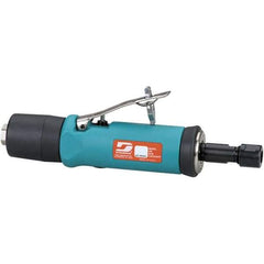 Dynabrade - 1/4" Collet, Straight Handle, Air Straight Die Grinder - 18,000 RPM, Rear Exhaust, 26 CFM, 0.5 hp, 90 psi, 1/4 NPT Inlet - Industrial Tool & Supply