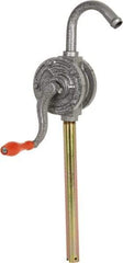 PRO-LUBE - Oil Lubrication 8 Gal/min Flow Cast Iron Rotary Hand Pump - For 15 to 55 Gal Container - Industrial Tool & Supply