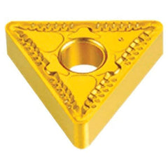 Iscar - TNMG432 GN Grade IC9350 Carbide Turning Insert - TiCN/Al2O3/TiN Finish, 60° Triangle, 1/2" Inscr Circle, 3/16" Thick, 1/32" Corner Radius - Industrial Tool & Supply