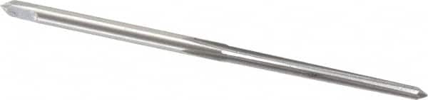 Value Collection - #6/0 Pin, 0.0806" Diam, 0.0611" Small End, 3/32" Diam Straight Shank, 15/16" Flute, Taper Pin Reamer - Industrial Tool & Supply
