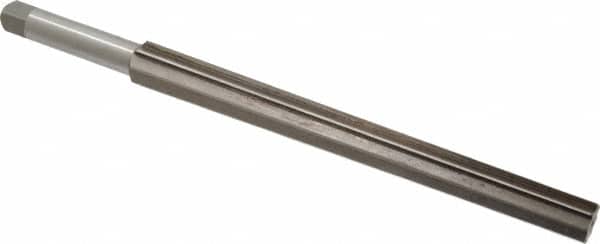 Interstate - #12 Pin, 1.05" Diam, 0.842" Small End, 7/8" Diam Straight Shank, 10" Flute, Taper Pin Reamer - Industrial Tool & Supply