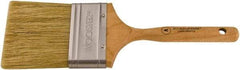 Wooster Brush - 3" Flat Hog Varnish Brush - 2-15/16" Bristle Length, 5-1/8" Maple Dowel Handle - Industrial Tool & Supply