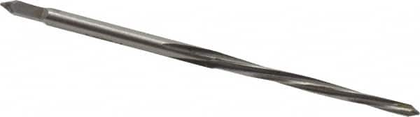 Value Collection - #6/0 Pin, 0.0806" Diam, 0.0611" Small End, 3/32" Diam Straight Shank, 15/16" Flute, Taper Pin Reamer - Industrial Tool & Supply