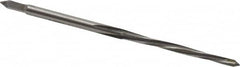 Value Collection - #6/0 Pin, 0.0806" Diam, 0.0611" Small End, 3/32" Diam Straight Shank, 15/16" Flute, Taper Pin Reamer - Industrial Tool & Supply