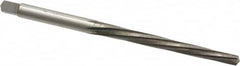 Interstate - #3/0 Pin, 0.1302" Diam, 0.1029" Small End, 9/64" Diam Straight Shank, 1-5/16" Flute, Taper Pin Reamer - Industrial Tool & Supply