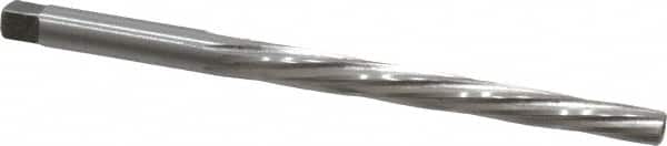 Interstate - #4 Pin, 0.2604" Diam, 0.2071" Small End, 17/64" Diam Straight Shank, 2-9/16" Flute, Taper Pin Reamer - Industrial Tool & Supply