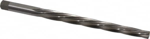 Interstate - #7 Pin, 27/64" Diam, 0.3297" Small End, 13/32" Diam Straight Shank, 4-7/16" Flute, Taper Pin Reamer - Industrial Tool & Supply