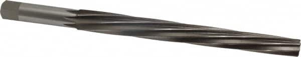 Interstate - #10 Pin, 0.7216" Diam, 0.5799" Small End, 5/8" Diam Straight Shank, 6-13/16" Flute, Taper Pin Reamer - Industrial Tool & Supply