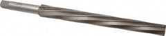 Interstate - #12 Pin, 1.05" Diam, 0.842" Small End, 7/8" Diam Straight Shank, 10" Flute, Taper Pin Reamer - Industrial Tool & Supply