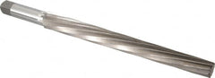 Interstate - #13 Pin, 1.259" Diam, 1.009" Small End, 1-1/4" Diam Straight Shank, 12" Flute, Taper Pin Reamer - Industrial Tool & Supply