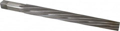 Interstate - #14 Pin, 1.542" Diam, 1-1/4" Small End, 1-1/2" Diam Straight Shank, 14" Flute, Taper Pin Reamer - Industrial Tool & Supply